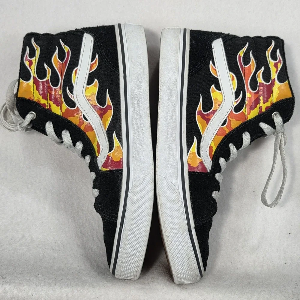 VANS Filmore Hi Flame Camo Sneakers Size 4 Youth